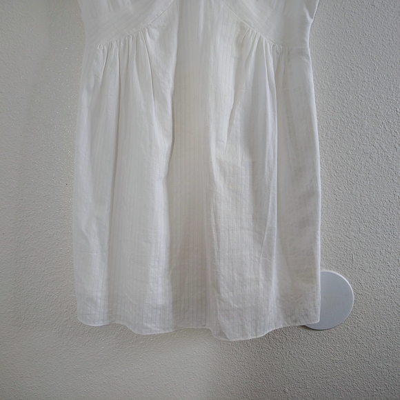 Banana Republic White Mini Dress V-Neck Short Sleeve NWT Size S - Picture 3 of 15